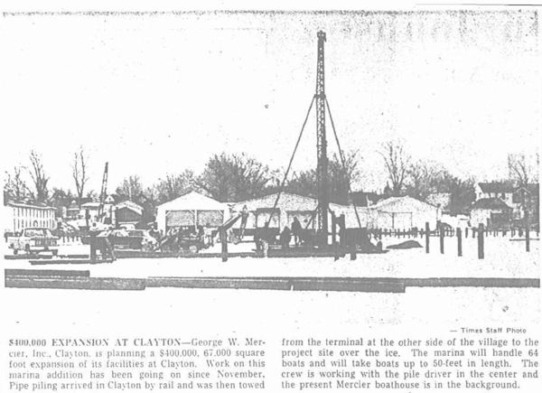 Geroge W. Mercier Shipyard - Clayton - Geroge W. Mercier Shipyard - Clayton NY (1969)